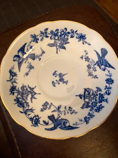 COALPORT Bone China BLUE BIRD SAUCER Plate, View more