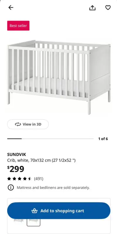 Baby crib, View more