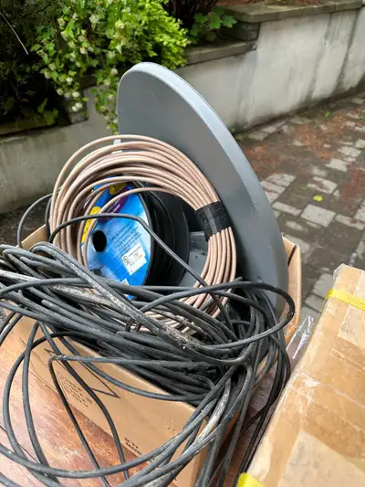 Free sat dish and meters amd meters rg6 cable, View more
