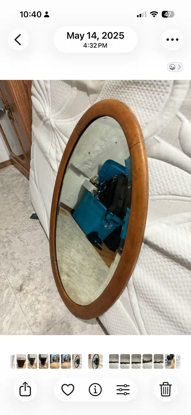 Antique Oval Mirror in Home Décor & Accents in Fort McMurray - Image 2