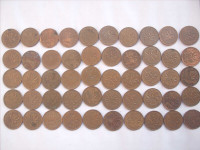 50 Collectible Pennies of Canada    (0076-85)