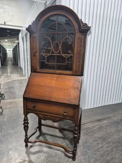 Antique Black Walnut Secretary Desk , View more