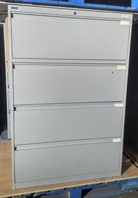 4 Drawer Filing Cabinet, Grey Filing Cabinet, Metal Cabinet
