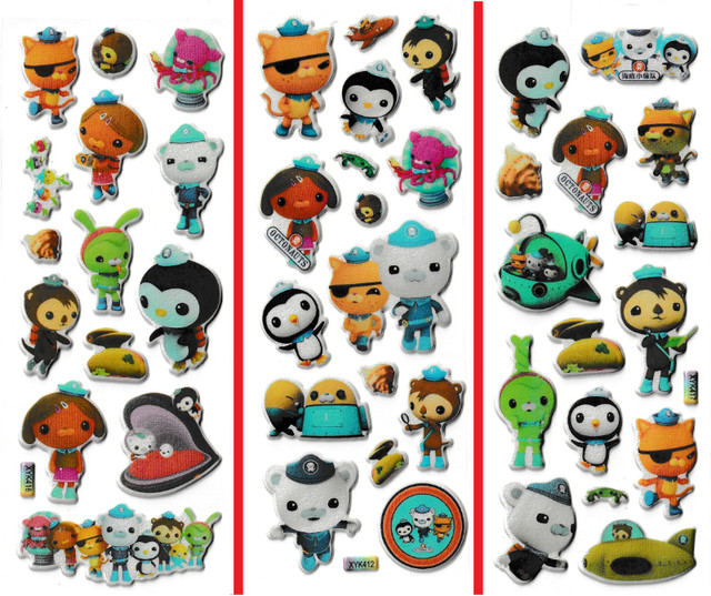 OCTONAUTS  3D puffy Stickers Octopod Kwazii Barnacles Peso in Toys & Games in City of Toronto
