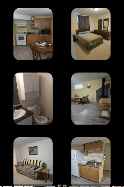Lindsay. One bedroom basement apartment fully furnished with cook ware and eating utensils and all b...