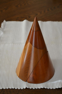 Wood Decor-wood art-unique wood cone-education