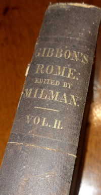 1856 ROME Gibbon's HC Antique Book