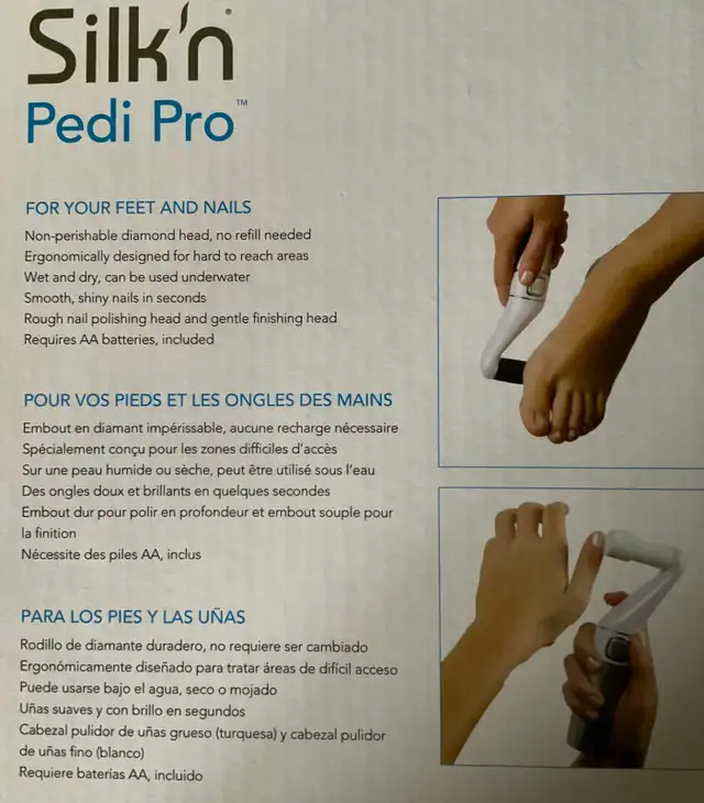 SILK'N PRO 2n1 MANI-PEDI TOOL KIT - New in Box | Health & Special Needs ...