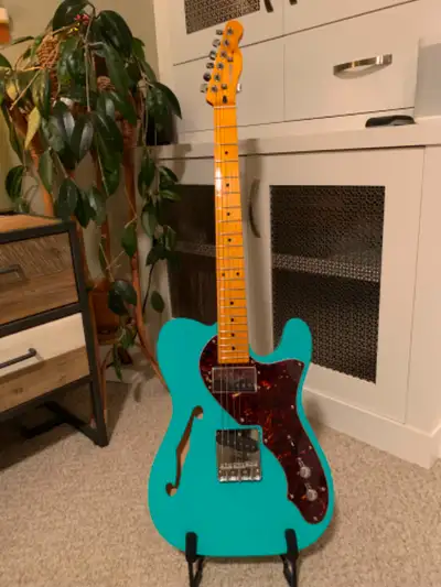 This custom Thinline Tele style guitar is handmade under the brand name of “The Goulais River Guitar...