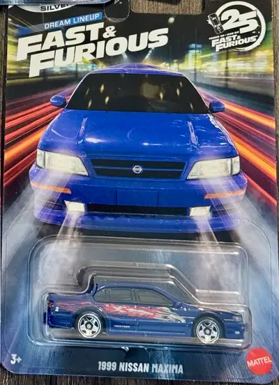 Hot Wheels Fast and Furious 1999 Nissan Maxima blue, View more