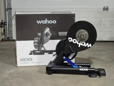 Wahoo KICKR v5 Smart Trainer – Like New with AXIS Feet, View more