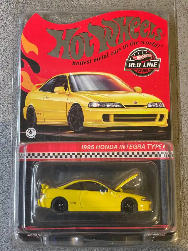 Hot wheels RLC Honda Acura Integra Type R yellow
