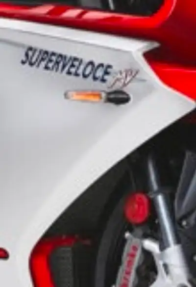 NEW MV Agusta Genuine Parts red round reflectors rear plate side mount front forks $10. each oem mv...