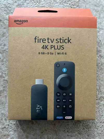 BRAND NEW Amazon Fire TV Stick 4K PLUS with Alexa Voice Remote, View more