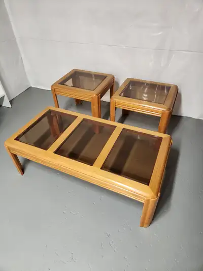 Oak Coffee and End Table Set, View more