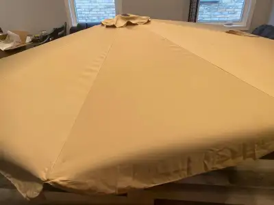 Patio Umbrella- Beige color - 9 feet - NEW, View more