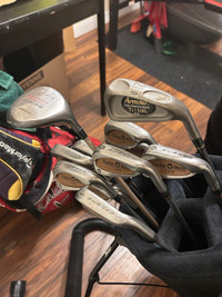 Golf clubs and golf bags