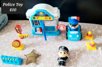 Police toy set - $10