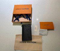 Louis Vuitton Pocket Agenda Epi Black R20522 LV Authentic