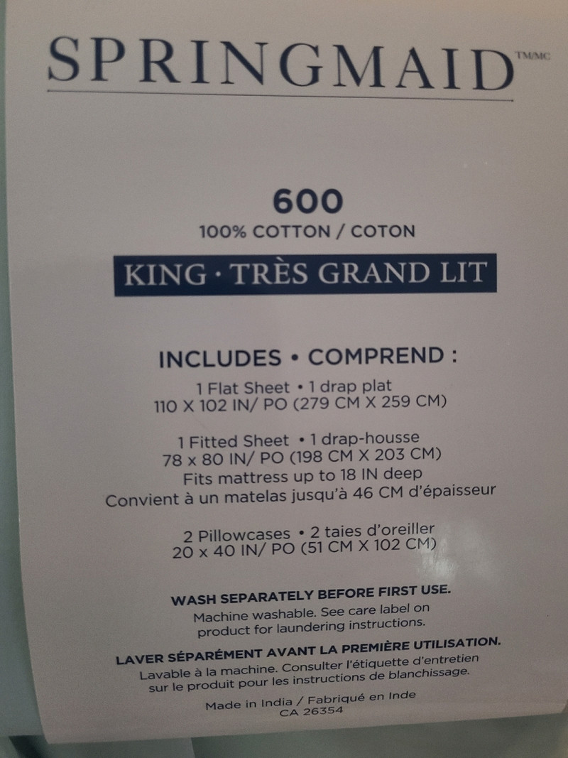 Two king size fitted sheets and four pillowcases Bedding Ottawa