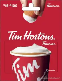 $20 Tim Hortons Giftcard (Selling for $12 OBO)