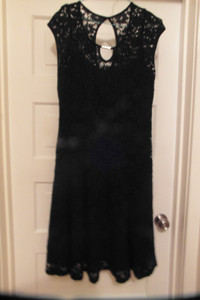Lace overlay dress