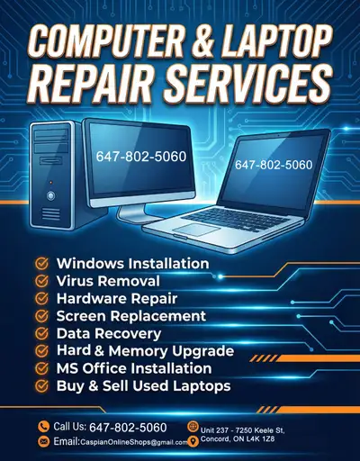 Laptop and Computer Services, View more