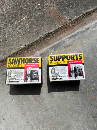 Sawhorse Certified Heavy Duty Steel Sawhorse Brackets, 4-pc