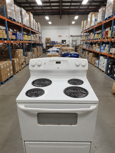 ✨ 30" Stove Oven Range Coil Top Burner Electric White + delivery, View more