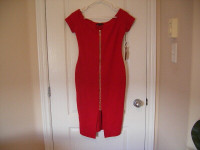 Ladies Size Small Haute Monde Red Dress