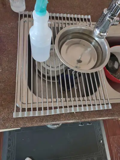NEW-Over the sink drain rack-roll up, View more