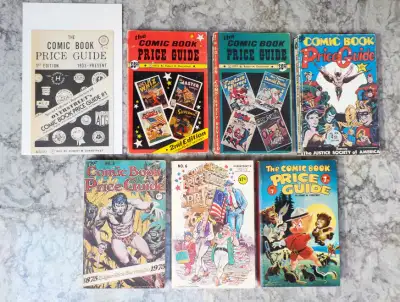 OVERSTREET COMIC BOOK PRICE GUIDES (7 VOLUMES) #1-7, View more