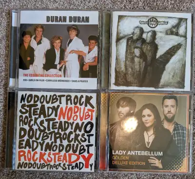 4 Music CDs [Duran Duran, No Doubt, 3 Days Grace, Ldy Antblm], View more
