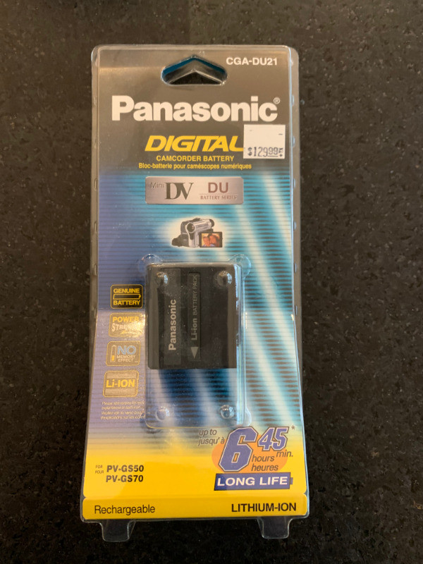 Panasonic Digital Camcorder Battery CGA-DU21 Brand New in Cameras & Camcorders in Kitchener / Waterloo