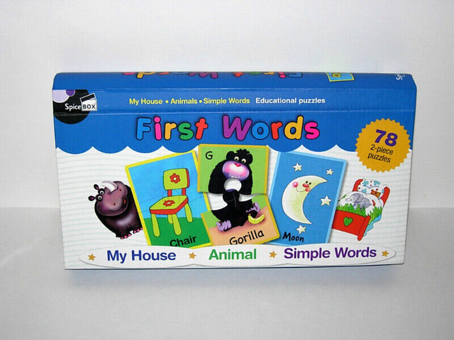 78  2-Piece Puzzles Set - SpiceBox First Words in Toys in Edmonton