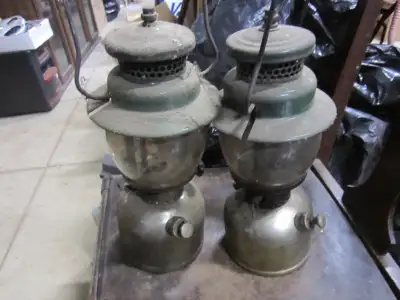 Pair of older antique 242B COLEMAN LANTERNS, View more