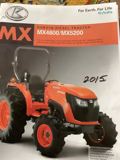 I'm selling my Kubota Diesel Tractor from 2015, a robust machine perfect for various farming and lan...