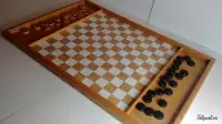 Oak Wood French Checkers – Canada
