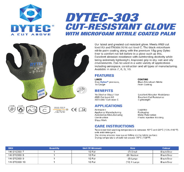 Cut Resistant A3 Gloves in Other in Cornwall
