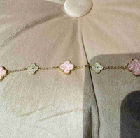 Pink Van Cleef inspired bracelet