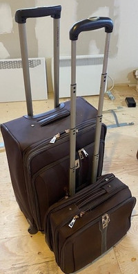 Lot de 2 valises de voyage