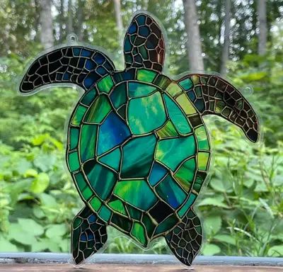 Suncatcher Acrylic Sea Turtle Decorative Home Cabin Cottage Deco, View more