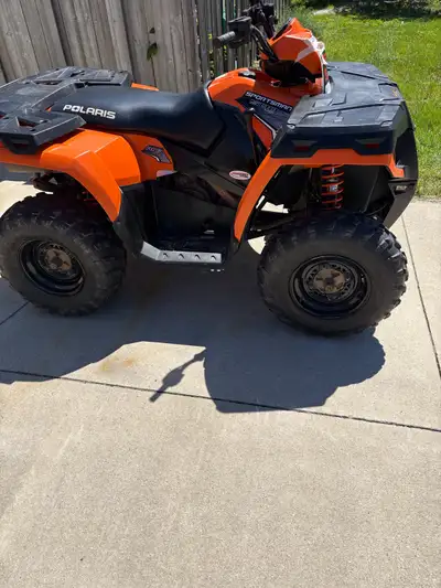 In excellent condition 2012 500 HO sportsman ATV 4 wheel drive option Winch Only 2200 miles Plastic...
