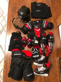 Bauer hockey equipment full set youth medium (5-7year old) EUC