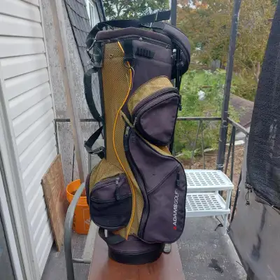 AdamsGolf Stand Golf Bag With Rain Hood - Black & Gold - $25.00, View more