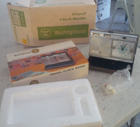 Vintage Westinghouse Travel Clock Radio