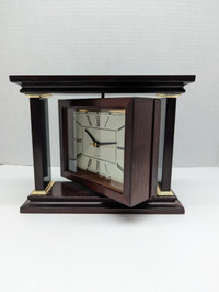Vintage Bombay Company Rotating Mantel Clock and Picture Frame