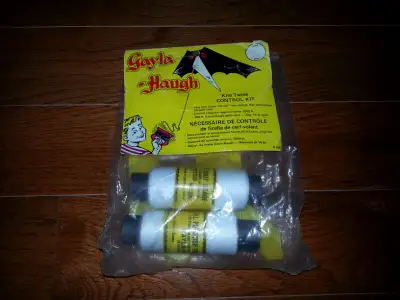 Here's a vintage Gayla-Haugh Kite Twine Control Kit from the 1970s, it's still new in the original p...