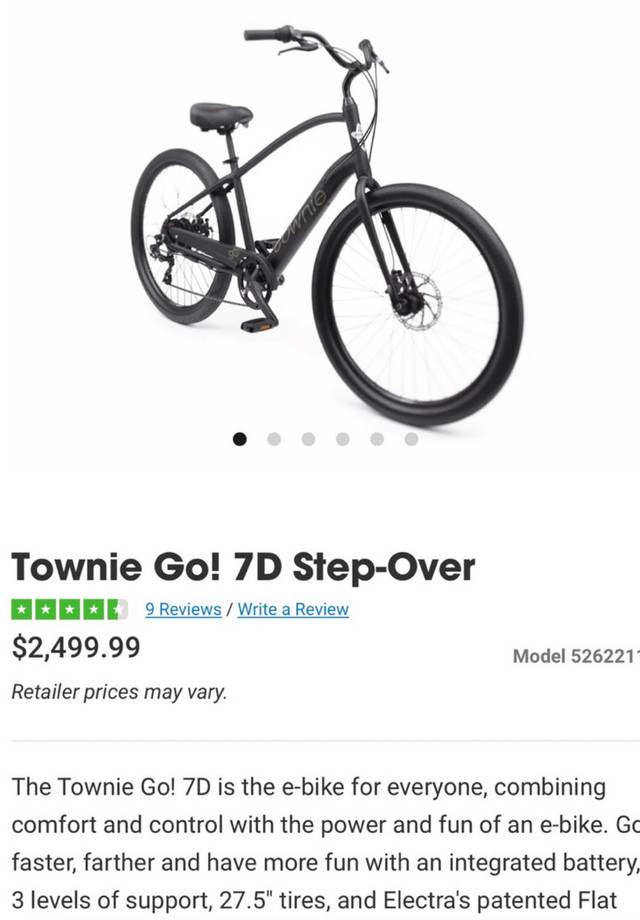 Electra Townie Cruiser 7D GO E-Bike $1475 OBO  in eBike in St. John's - Image 2