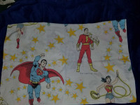 Vintage DC Comics Superheroes Pillow Case 1977